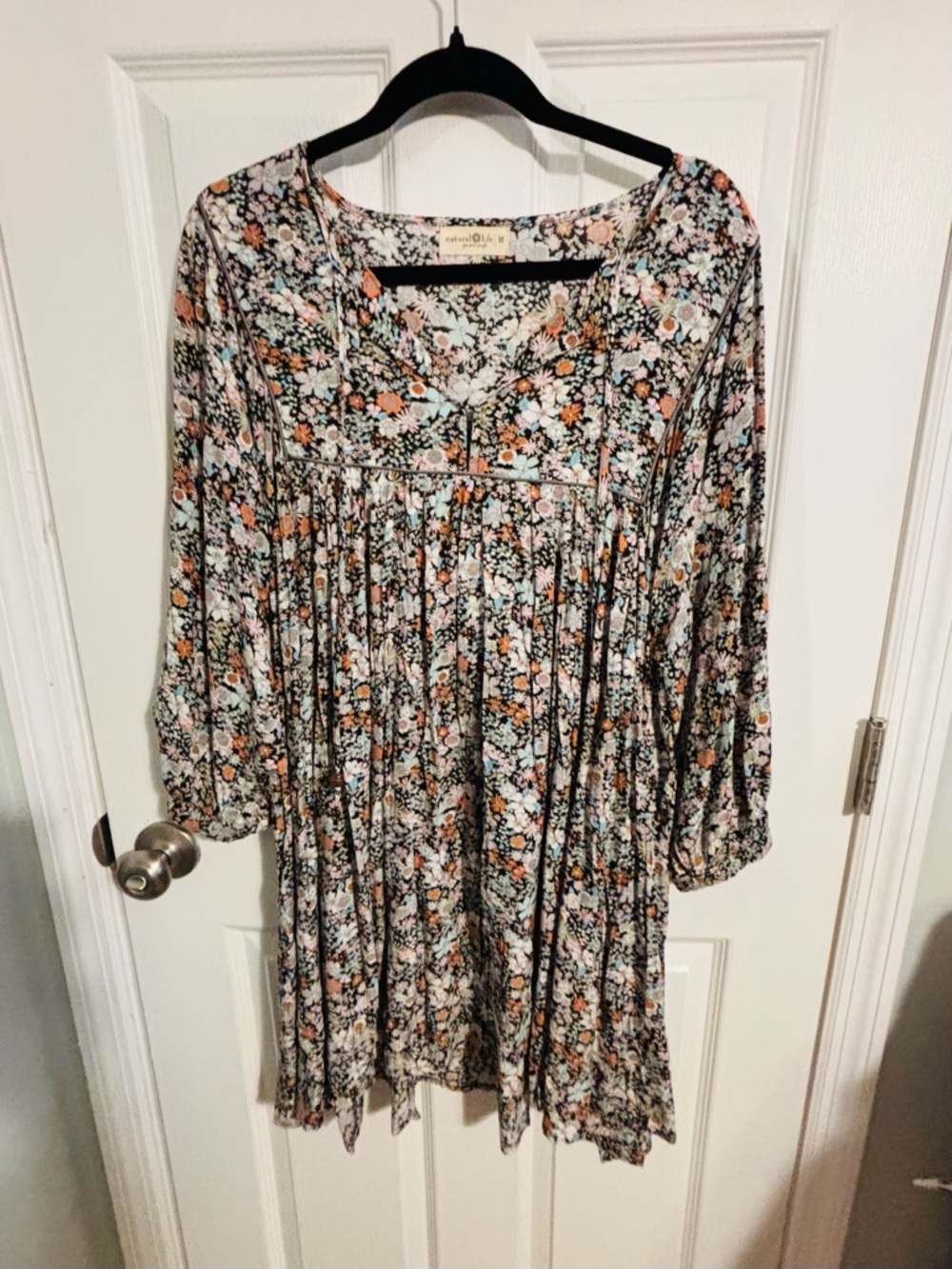 😍Price Drop !Natural Life Boho Floral Dress size medium